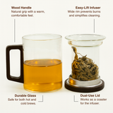 Load image into Gallery viewer, BrewEase Glass Infuser Mug